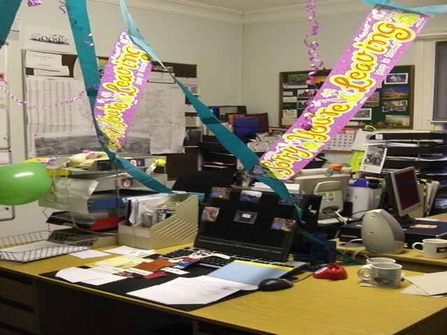 My Desk awaiting a vacancy!